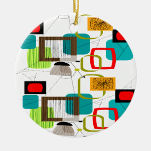 Décoration En Céramique Design abstract de Mid-Century
