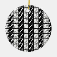 Design Alien noir et blanc