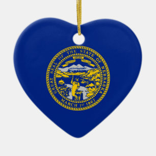 Décoration En Céramique Design du drapeau de l'État du Nebraska