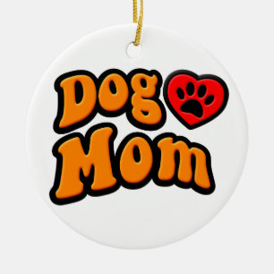 Décoration En Céramique Dessin de maman de chien super