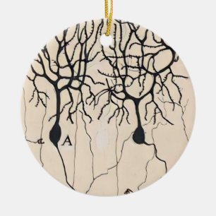 Décoration En Céramique Dessin De Neurone Vintage Par Santiago Ramón y Ca