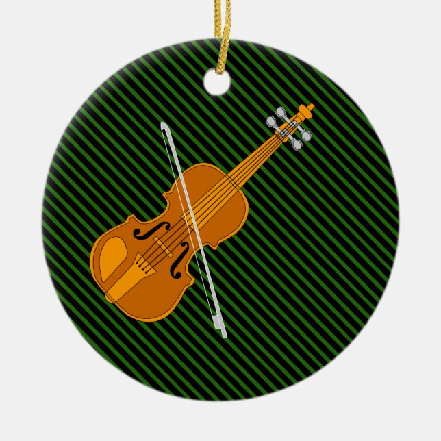 Décoration En Céramique Dessin de violon (Devant)