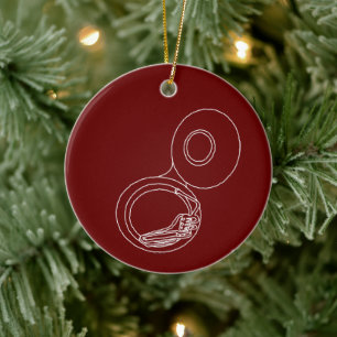 Décoration En Céramique Dessin Tuba brut