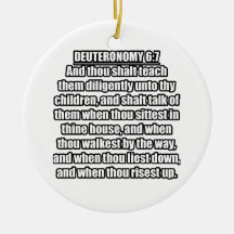 Deutéronome 6:7 KJV verset biblique