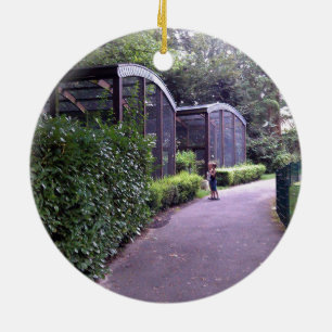 Décoration En Céramique deux enfants dans le parc