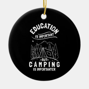Décoration En Céramique Devis de camping amusant