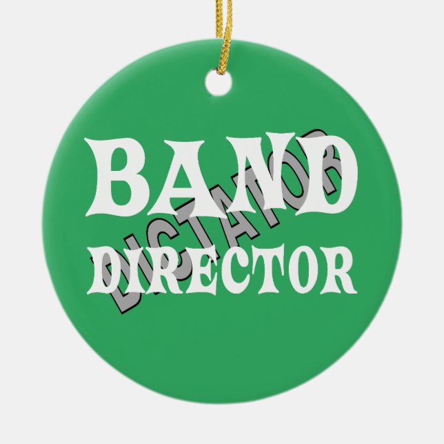 Décoration En Céramique Dictateur du directeur de bande (Devant)