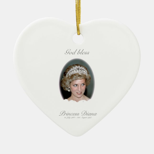 Décoration En Céramique Dieu Béni Princesse Diana - Souvenir (Devant)