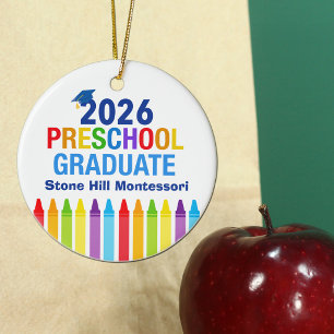 Décoration En Céramique Diplômé de maternelle 2026 Cadeau personnalisé mig