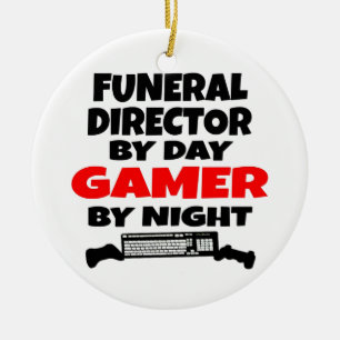 Décoration En Céramique Directeur funéraire Gamer