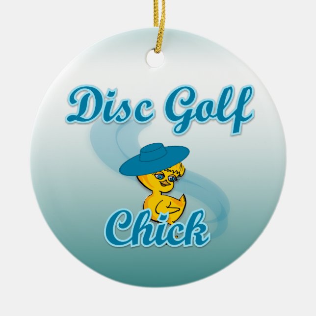 Décoration En Céramique Disc Golf Chick #3 (Devant)