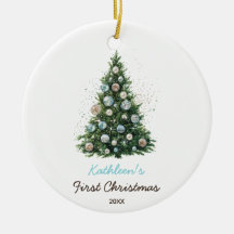Disco Ball Christmas Tree Baby's First Christmas