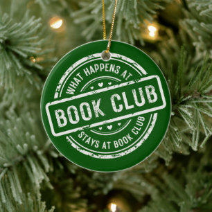 Décoration En Céramique Dit Amusant Ce Qui Se Passe Au Book Club