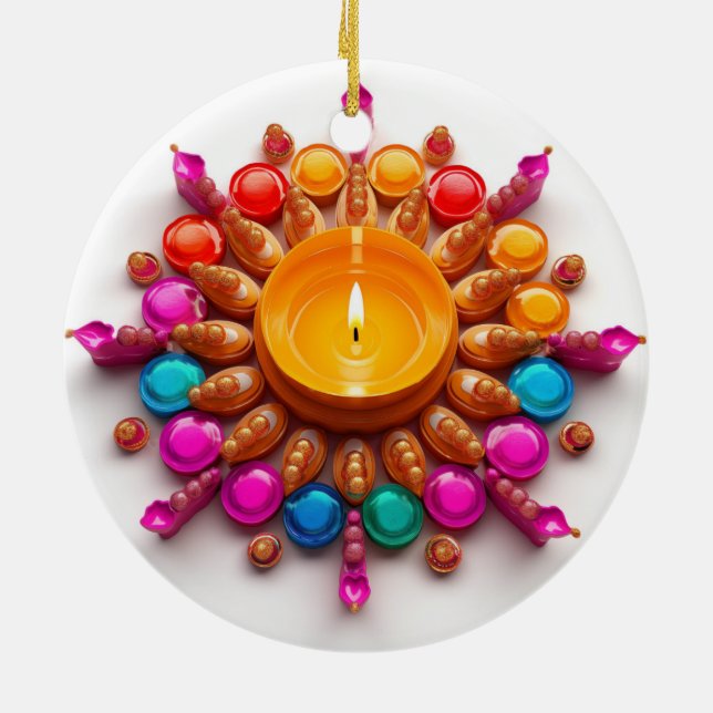 Décoration En Céramique Diwali Diya (Dos)