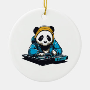 Décoration En Céramique DJ Kawaii Panda