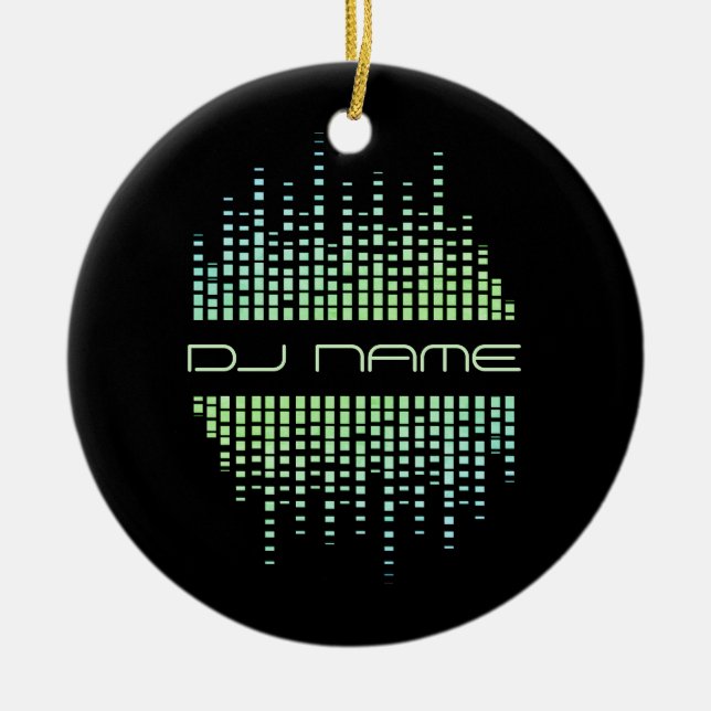 Décoration En Céramique DJ's Music Producer Remixer Ornament (Devant)