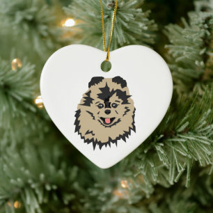 Décoration En Céramique Dog Painting  Christmas Art Ceramic Ceramic