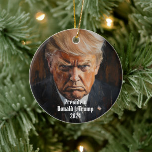 Décoration En Céramique Donald J. Trump Mug Shot Keepsaké 2024