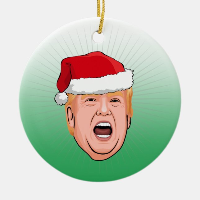 Décoration En Céramique DONALD TRUMP Noël (Devant)