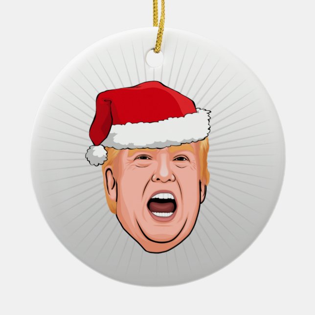 Décoration En Céramique DONALD TRUMP Noël (Devant)