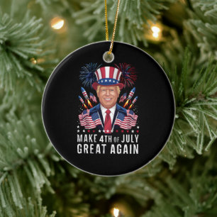 Décoration En Céramique Donald Trump rend le 4 juillet à nouveau grandiose
