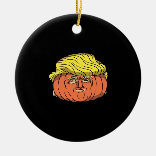 Décoration En Céramique Donald Trumpkin Pumpking (Devant)