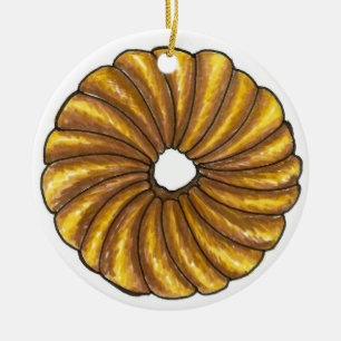 Décoration En Céramique Donut Douze French Twist Doughnut Pastry