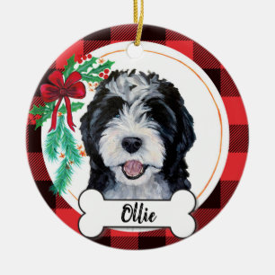 Décoration En Céramique Doodle Dog Ornament