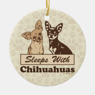 Décoration En Céramique Dors Avec Chihuahuas