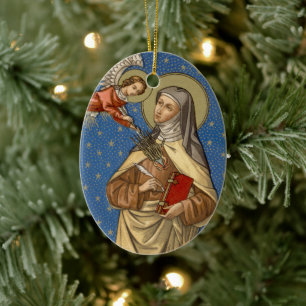 Décoration En Céramique Double image St. Teresa d'Avila (SAU 28) Oval