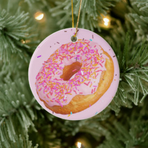 Décoration En Céramique Doughnut Saupoudrer rose Glacé Gâteau doux Traiteu