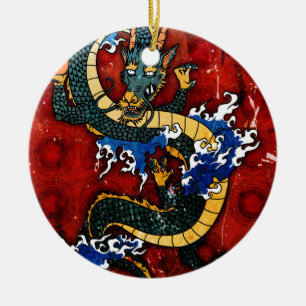Décoration En Céramique Dragon japonais