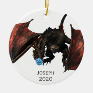 Décoration En Céramique Dragon rouge personnalisé avec masque facial en 20