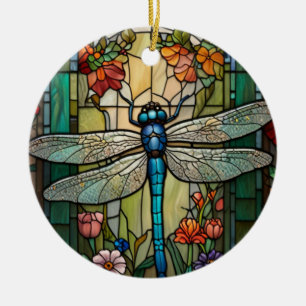 Décoration En Céramique Dragonfly art peinture botanique boho chic forêt