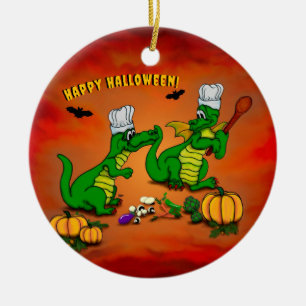 Décoration En Céramique Dragons - Joyeux Halloween ! Aujourd'hui je vais c