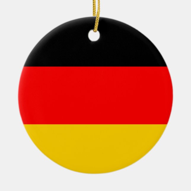 Décoration En Céramique Drapeau Allemagne (Devant)