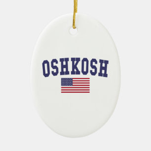 Décoration En Céramique Drapeau américain Oshkosh