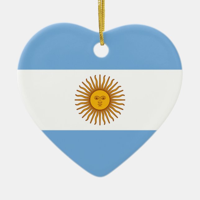 Décoration En Céramique Drapeau argentin Bandera De Argentina (Devant)