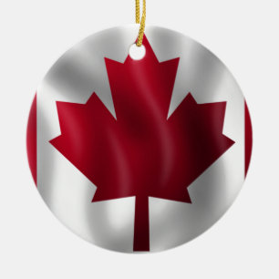 Décoration En Céramique Drapeau canadien