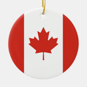 Décoration En Céramique Drapeau canadien (Feuille d'érable) (Canada)