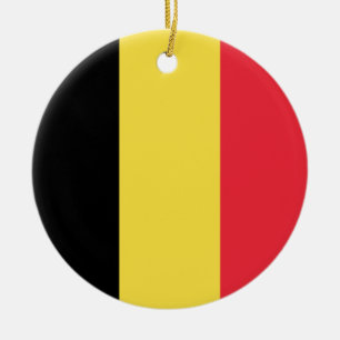 Décoration En Céramique Drapeau de la Belgique