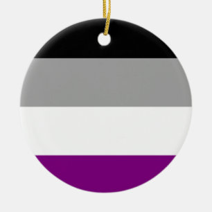 Décoration En Céramique Drapeau de la fierté asexuelle