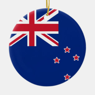 Décoration En Céramique Drapeau de la Nouvelle-Zélande