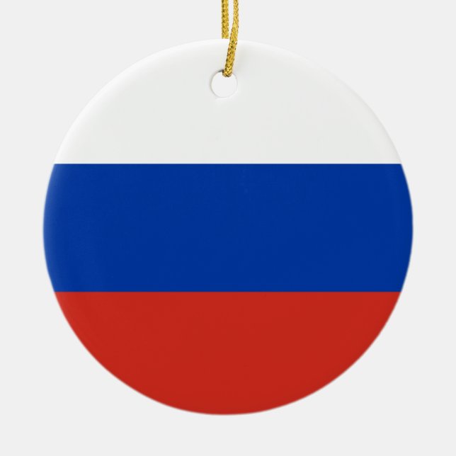 Décoration En Céramique Drapeau de la Russie (Devant)