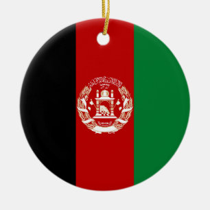 Décoration En Céramique Drapeau de l'Afghanistan