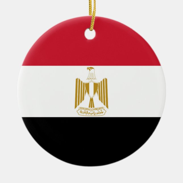 Décoration En Céramique Drapeau de l'Égypte (Devant)
