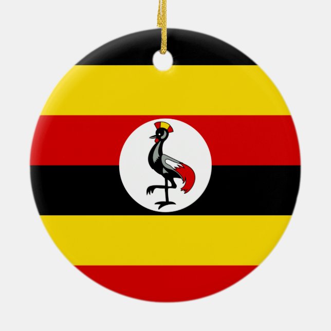 Décoration En Céramique Drapeau de l'Ouganda (Dos)