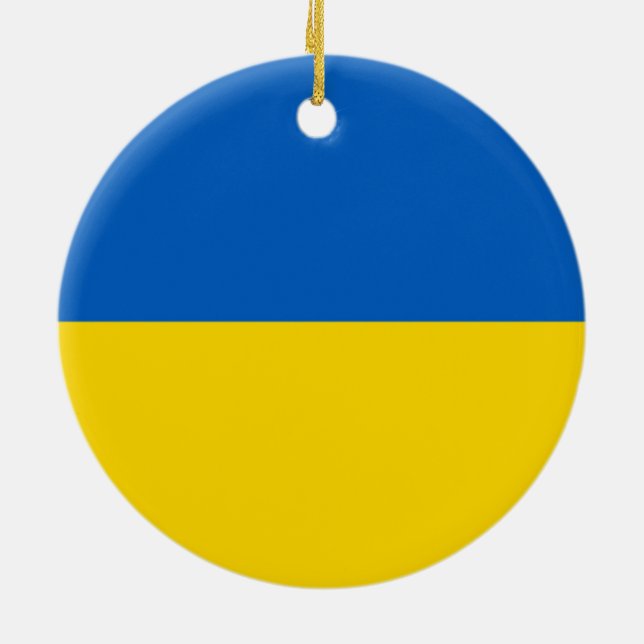 Décoration En Céramique Drapeau de l'Ukraine (Dos)