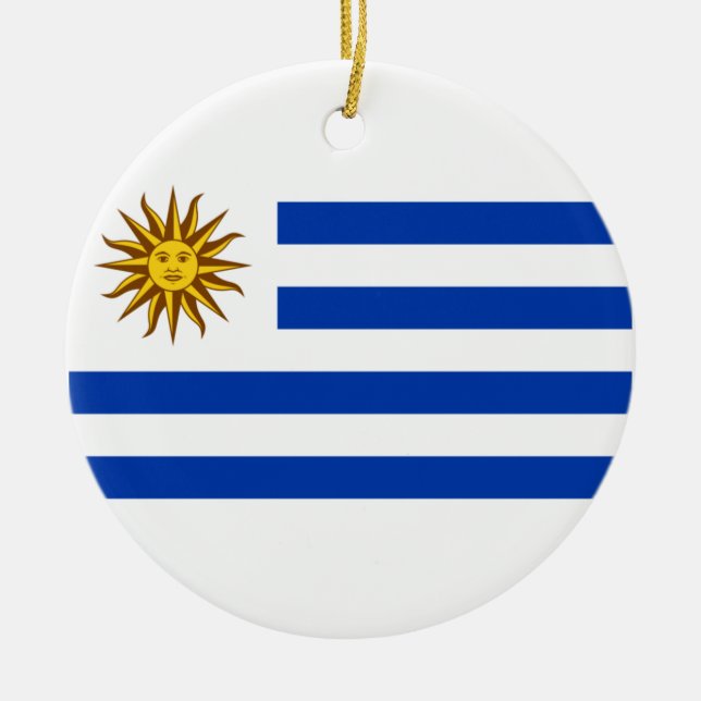 Décoration En Céramique Drapeau de l'Uruguay (Devant)
