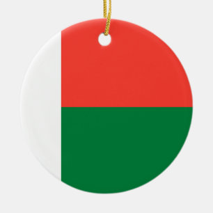 Décoration En Céramique Drapeau de Madagascar